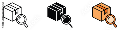 Find Order icon vector. transparency and efficiency symbol. vector illustration.