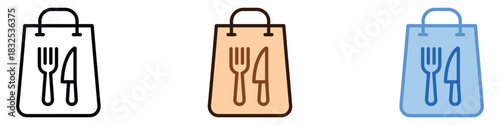 Food Delivery icon vector. Order delicious takeout food symbol. vector illustration.