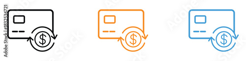 Subscription icon vector. easy online payment and financial transactions symbol. vector illustration.