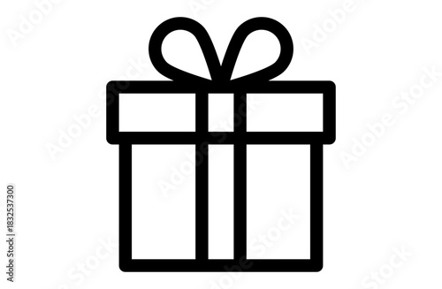 Valentine’s Day Gift Box Icon – Cute Wrapped Present Illustration