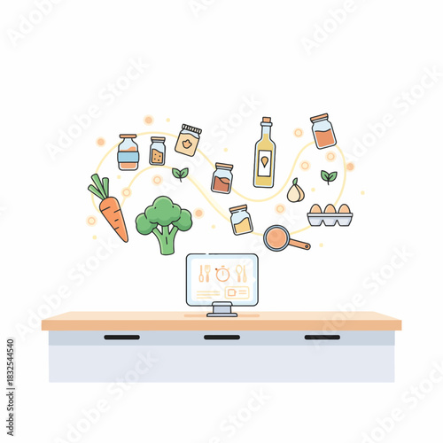 Seamless digital integration for cooking and food preparation.