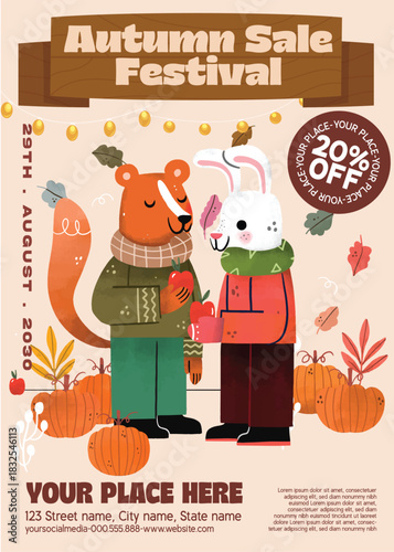 Autumn Harvest Sale Festival Flyer