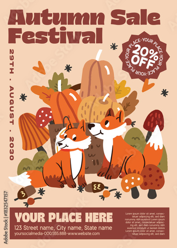 Autumn Harvest Sale Festival Flyer