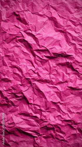 Wallpaper Mural Hot pink crumpled paper texture with visible wrinkles and folds, symbolizing creativity, artistic expression, modern design, dynamic patterns, and versatile backgrounds for overlays or design projects Torontodigital.ca