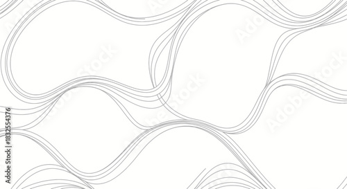 Minimalist Abstract Line Art with Gentle Curves and Flowing Patterns for Modern Design