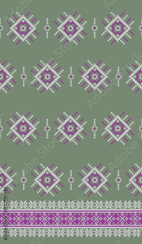 beautiful pixel tribal pattern inspired by each native pixel fabric like wayuu African native American southeast Asian traditional textile Thai silk pattern Aborigine Australian and Columbian fabric