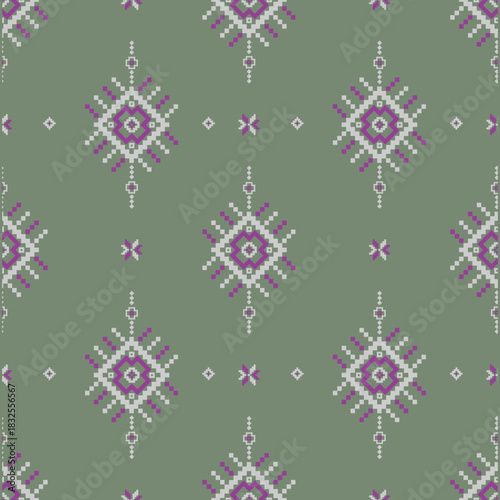 beautiful pixel tribal pattern inspired by each native pixel fabric like wayuu African native American southeast Asian traditional textile Thai silk pattern Aborigine Australian and Columbian fabric