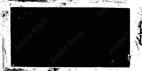 Grunge film strip frame template for digital video player interface design