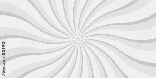 Abstract white and gray retro with sunburst pattern design. Vintage sunrays illustration swirl grunge spiral line. sun beam vector banner design and comic burst gradient concept pattern.	