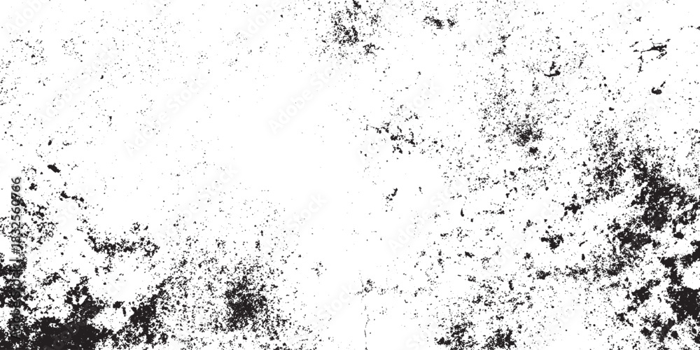 Fototapeta premium Rough effect of grunge wall design. grunge dust grainy wall overlay texture background for vintage photo effects Old film style grunge texture background abstract black and white dust particles.