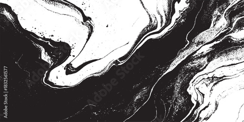 Texture Vector. Dust Overlay Distress Grainy Grungy Effect. Distressed Backdrop Vector Illustration black marble pattern with cracks isolated on a white background.