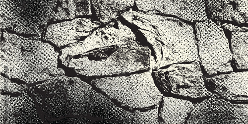 Grunge dotted stone backdrop. Sand specks, speckles, granules wallpaper. Vector dot dot line grunge texture dust noise black and white texture vector. Distressed overlay texture, 