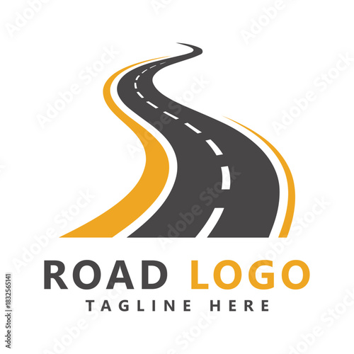 Road logo road logo vector template icon