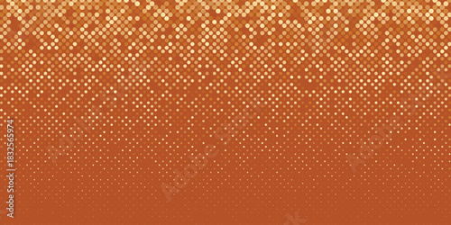 Abstract grid yellow disco party pattern. Yellow dots gradient texture background.  Vector