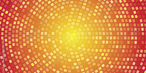 Radial gold disco party pattern. Pop up comic sparkling glitter backdrop. Vector