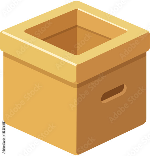 Flat Vector 3D Icon Box