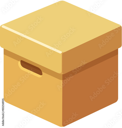 Flat Vector 3D Icon Box