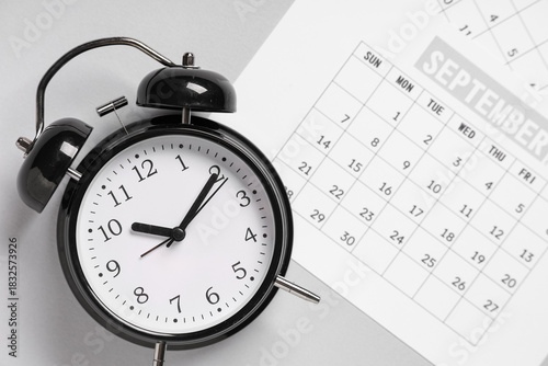 Calendar with alarm clock o...