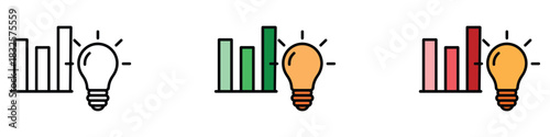 Insights icon vector. innovative strategies and bright ideas symbol. vector illustration.