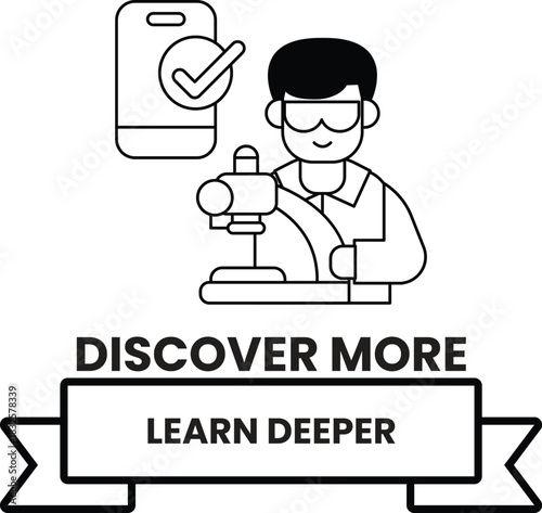 A man is holding a microscope and smiling
