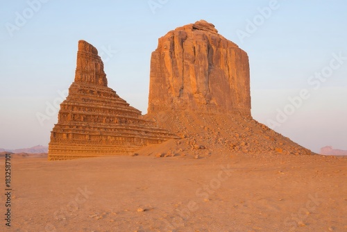 Jabal Al-Fil - Elephant Rock, Saudi Arabia - Desert Landscape