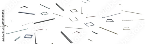 Geometric shapes lines squares rectangles minimalist modern abstract design art