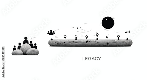 Diverse group of people building a connected future with shared ideas and progress