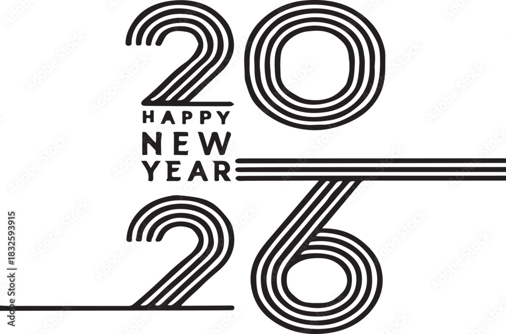 Obraz premium Happy New Year 2026