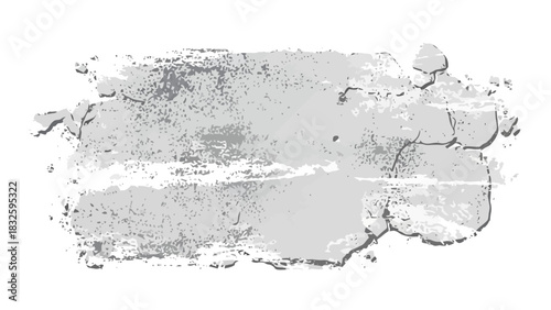 Textured Gray Brush Stroke for Design and Illustration