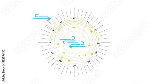 Wind and Sun Energy Illustration A Visual Depiction of Renewable Power Generation