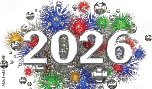 Year 2026 celebration new year future holiday party event date calendar time