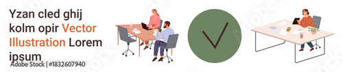 Team collaboration, office productivity, workplace meetings, task management, teamwork communication, remote work culture. People at tables engaged in activities. Collaboration and office