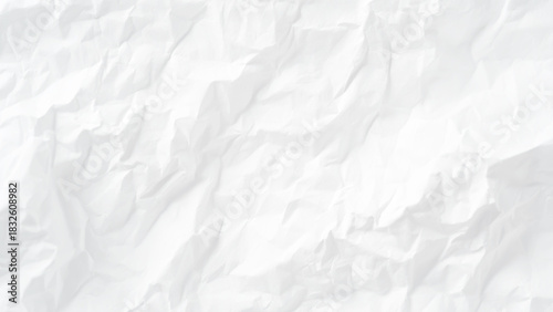 Elegant Crumpled White Paper Texture for Creative Backgrounds and Designs
