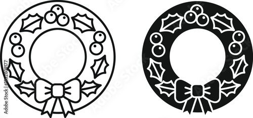 Intricate circular design with decorative details on — Outline, silhouette, and on transparent background. EPS 10.