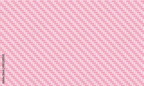 2束に織られたピンクの綾織模様