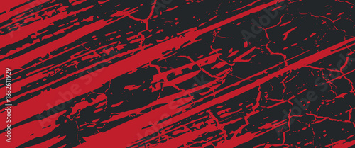 Background, contrast red and black color abstract template for business design. Technology style. You can use it for advertising, sports posters, templates, business presentations. Vector illustration