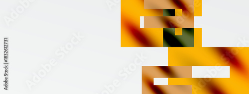 Abstract image features warm tones, blurred shapes, minimal detail. Composition emphasizes color gradients, texture contrasts.