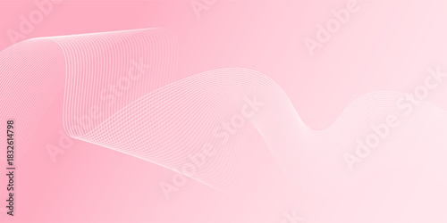 Beuty pink luxury background. Abstract wave dynamic wallpaper with gold lines. Template banner background for beauty products, sales, ads, events, web and project