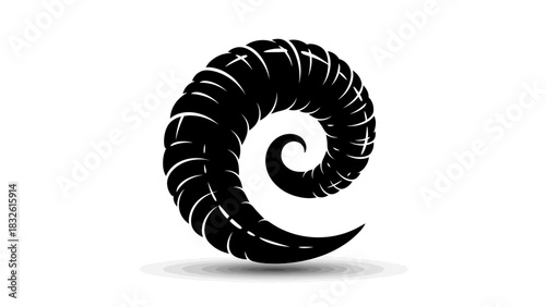 3d render of a spiral