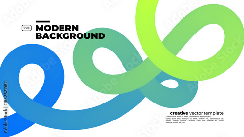 Abstract Color Gradient Swirl Shapes Set. Vector Graphic with Wavy Lines in Blue Colors. Colorful Fluid Wave Pattern. Squiggly Design Element.Wavy shape with Colorful gradient. Vector illustration.