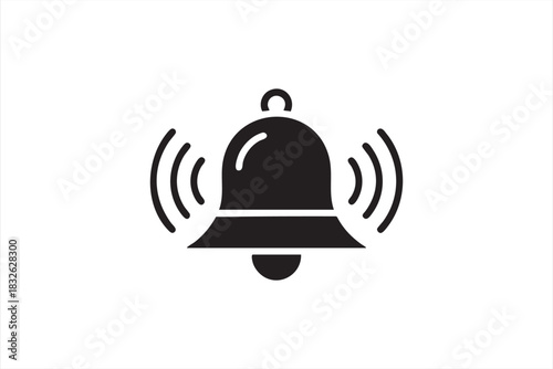 Vector Bell Signal Symbol for Alerts, Warnings, and Reminders