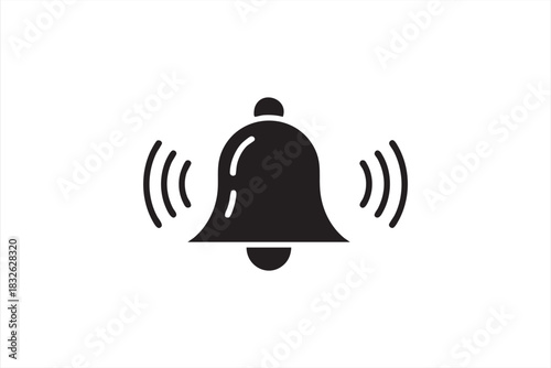 Ringing Alert Bell Icon for UI Notifications and Mobile Apps