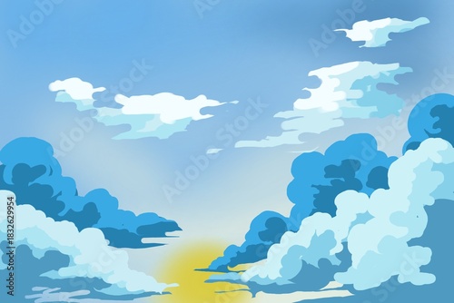 blue sky and clouds colombus 