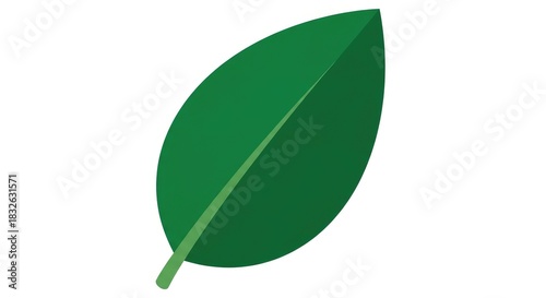Vibrant green leaf conveys nature's freshness and organic beauty, perfect for eco-friendly branding, sustainable designs, and promoting a healthy lifestyle