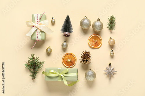 Composition with gift boxes...