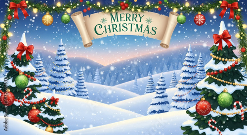 Enchanting Christmas Tree Greeting Card