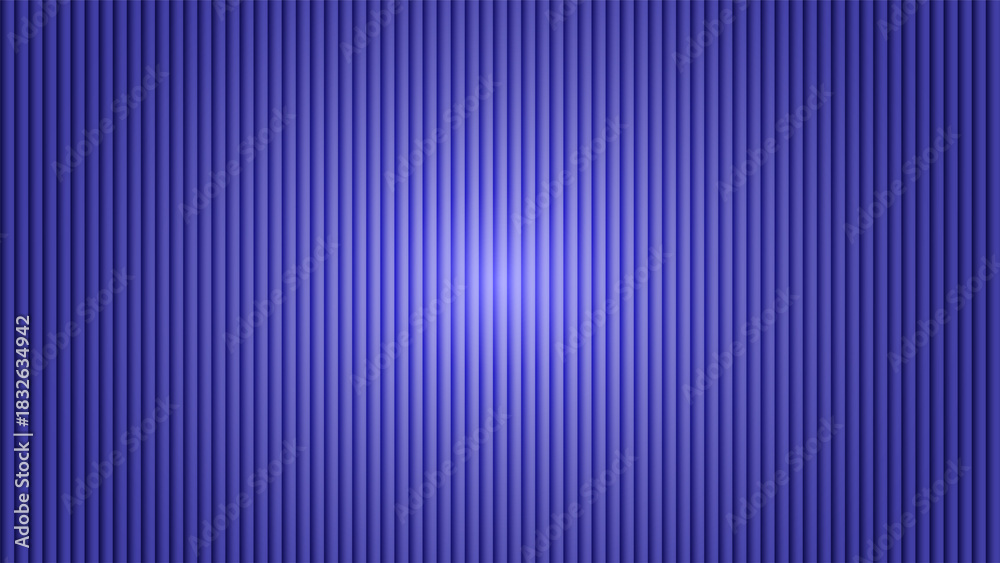 Fototapeta premium Gradient blue vertical ribbed background with subtle light effect, abstract, clean, modern, minimalist design, 3d render.
