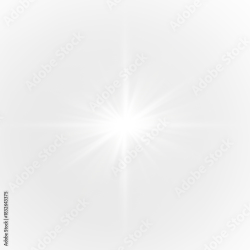 Obraz na płótnie PNG gold star sparkle, White glow light effect