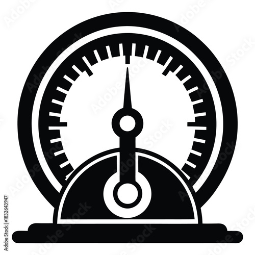 A simple gauge with a needle indicates level or pressure readings now displayed