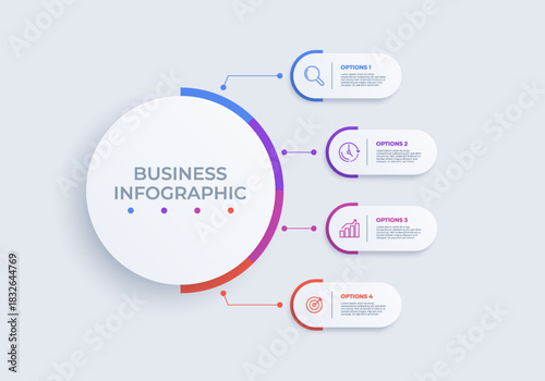 Modern Circular Business Infographic Layout